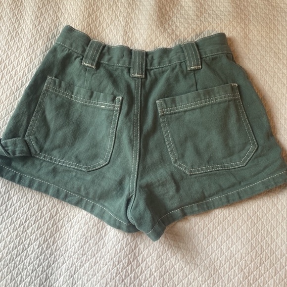 Green denim pacsun shorts - Picture 2 of 4